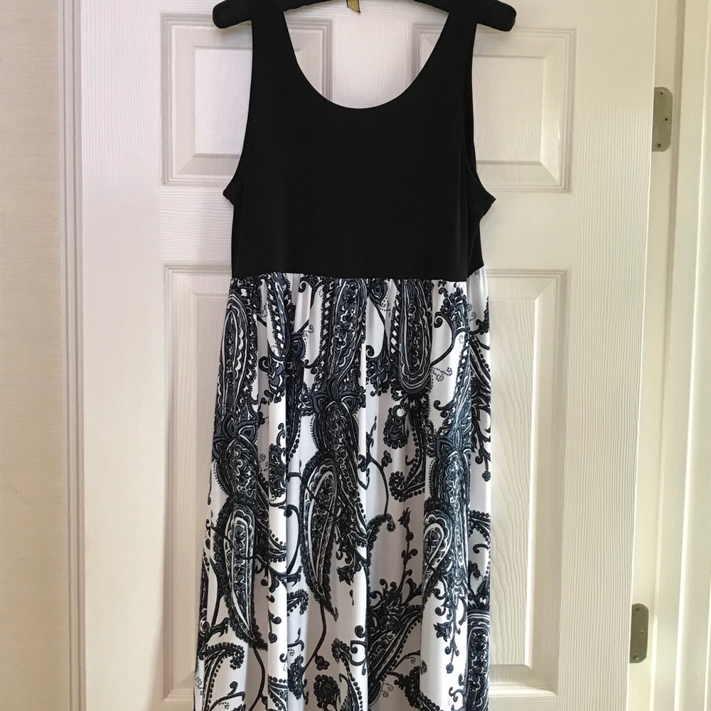 MICHAEL KORS Black and Paisley Dress